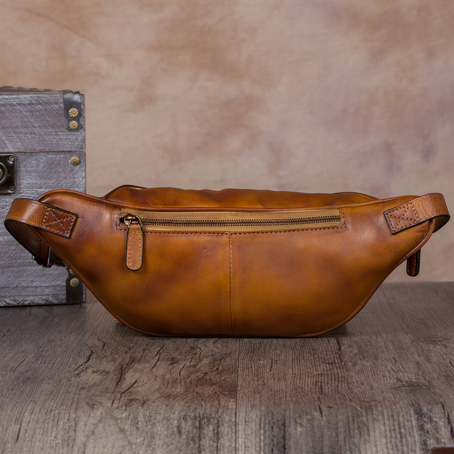 Vintage Leather Waist Bag For Mens And Women