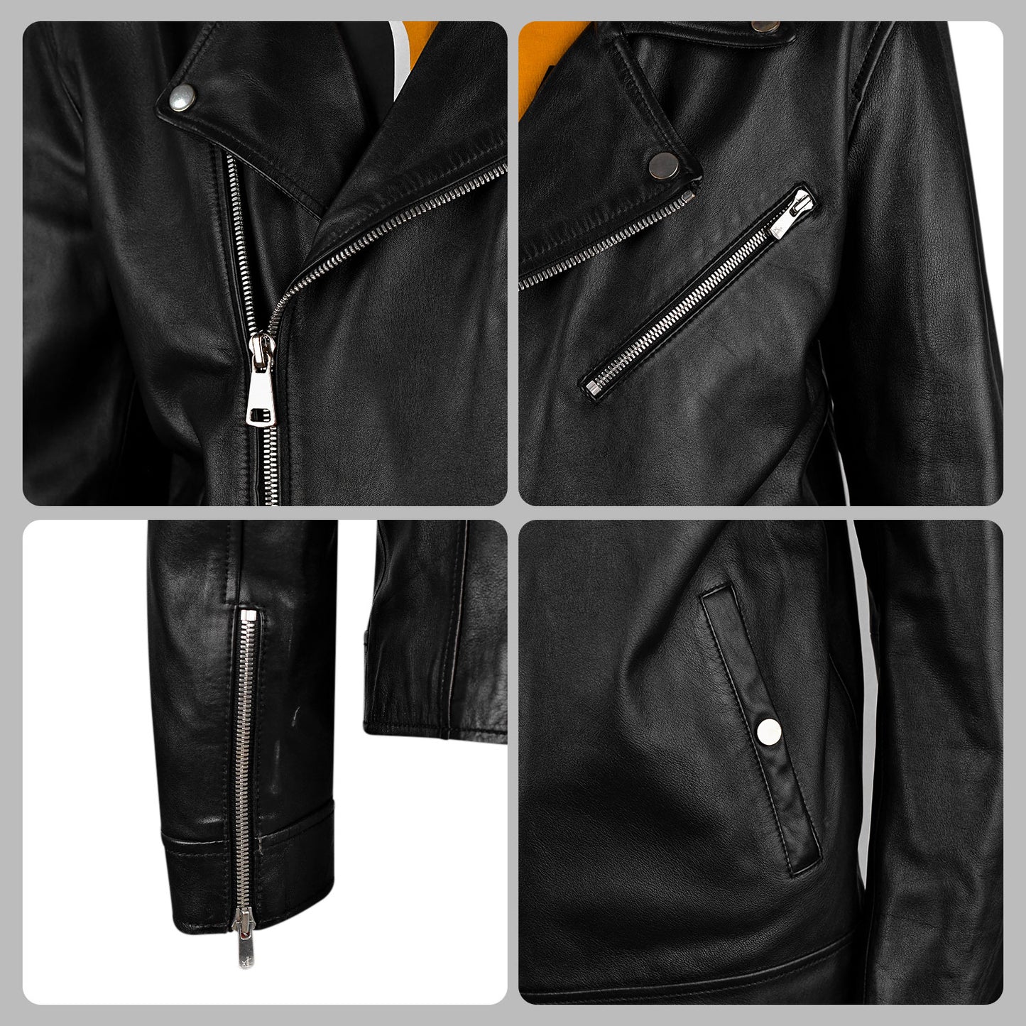 Black Leather Motorcycle Jacket
