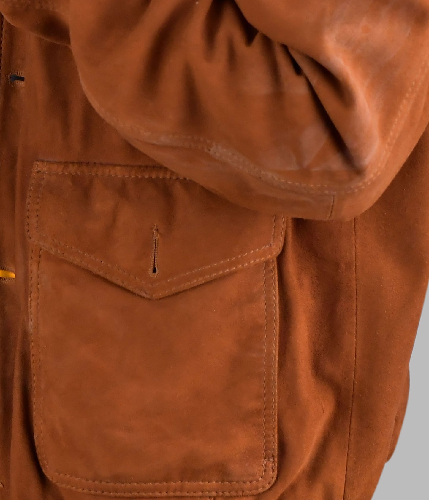 Brown Suede Bomber Jacket