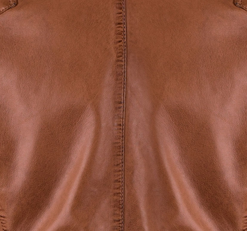 Womens Brown Biker Leather Jacket