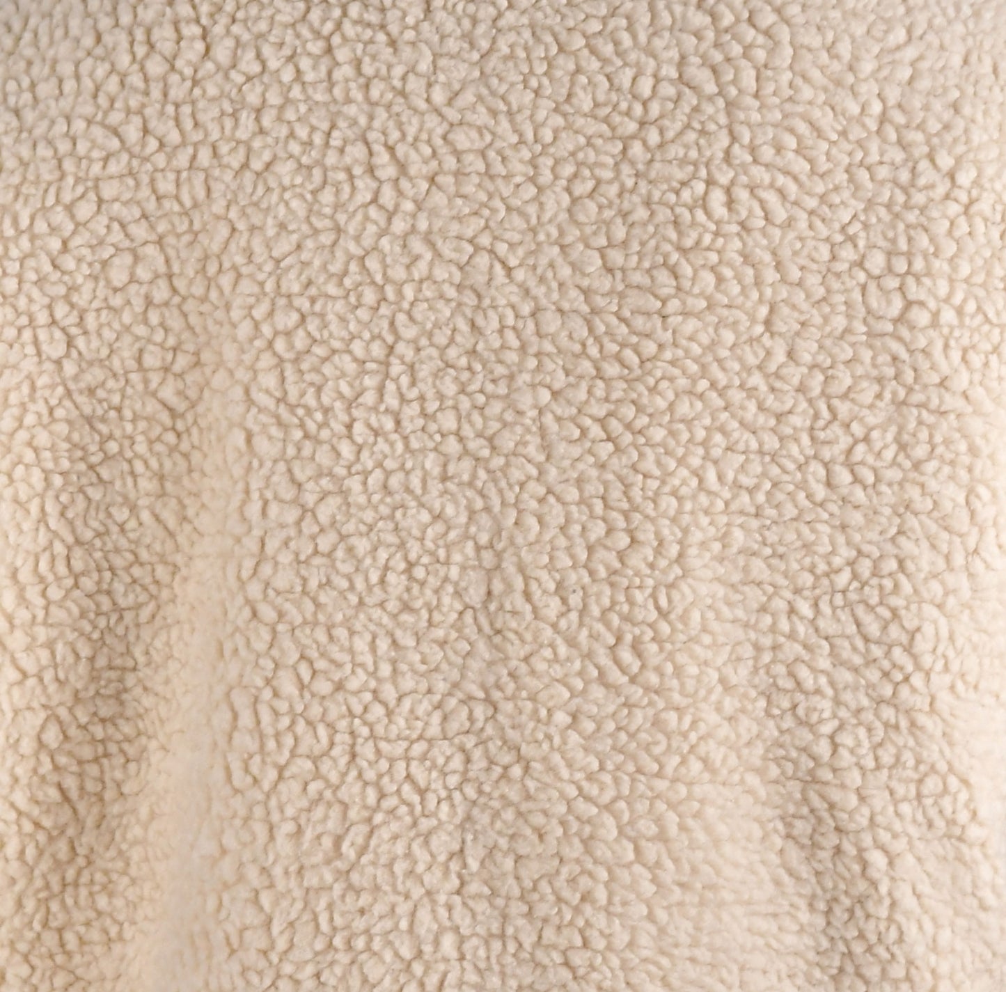 Sherpa Fleece Jacket with Black Leather Sleeves