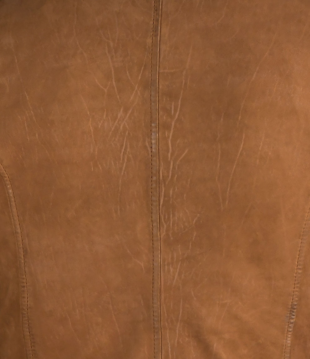 Light Tan Leather Jacket - Biker Jacket For Mens
