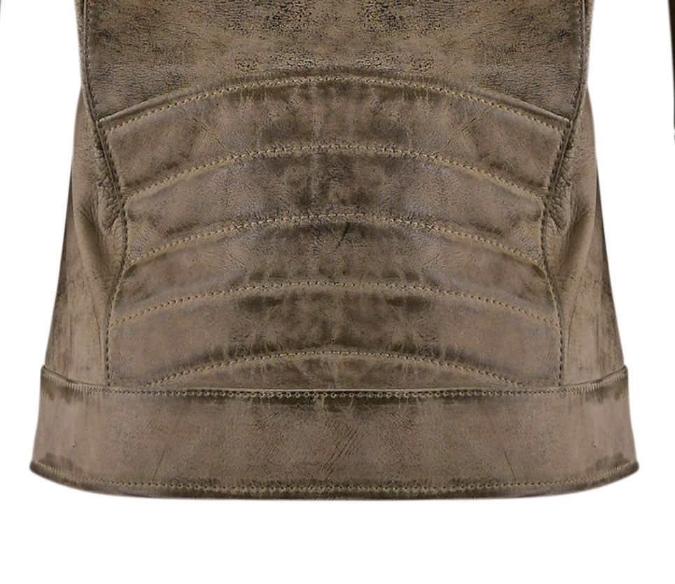 Women Retro Style Biker Leather Jacket