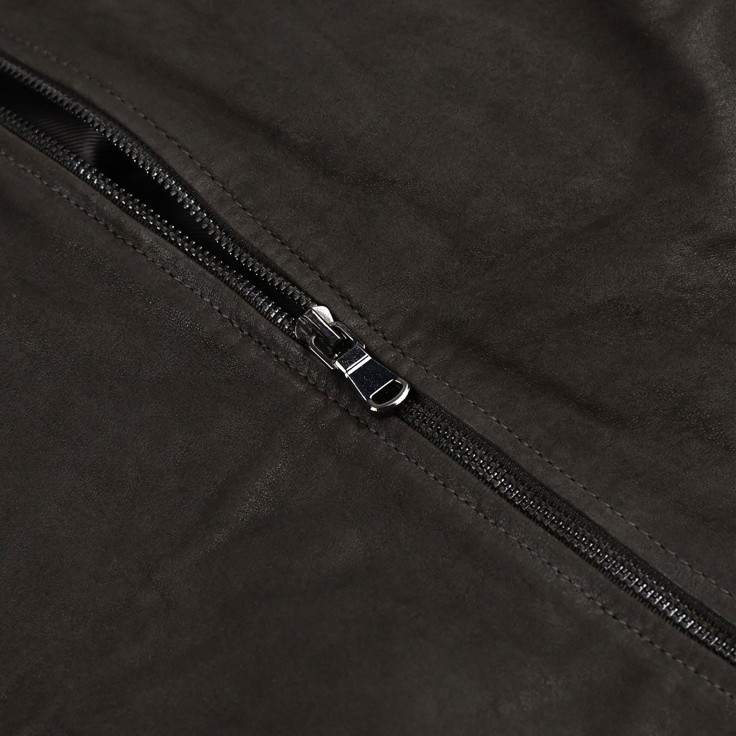 Coffee Brown Suede Leather Jacket For Men