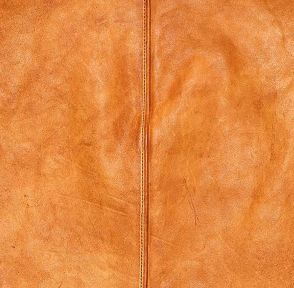 Tan Western Leather Motorcycle Vest