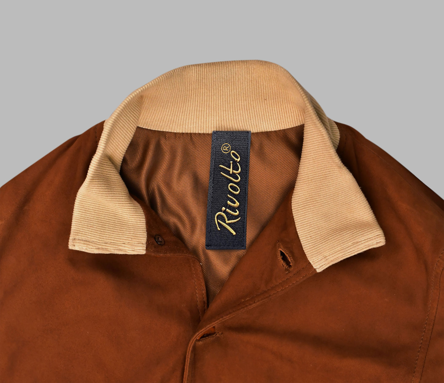 Brown Suede Bomber Jacket