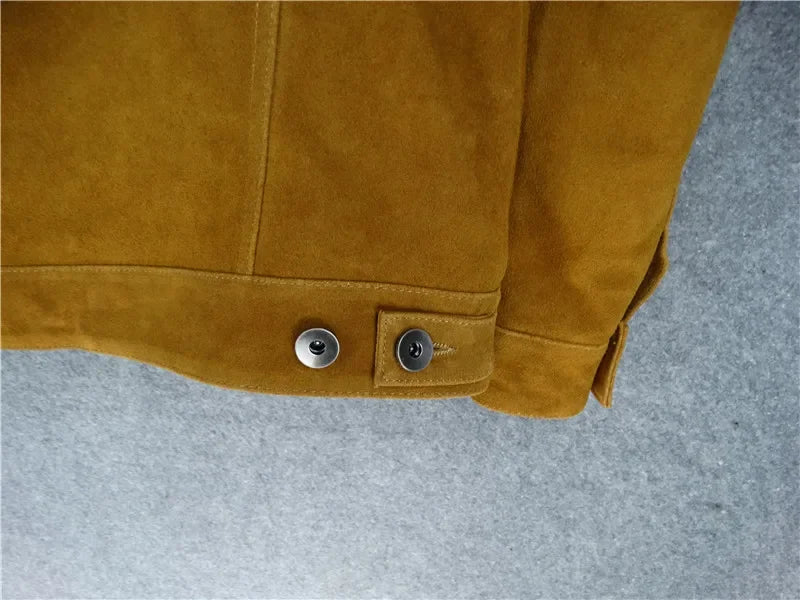 Mens Suede Leather Jacket - 3 Colors Available