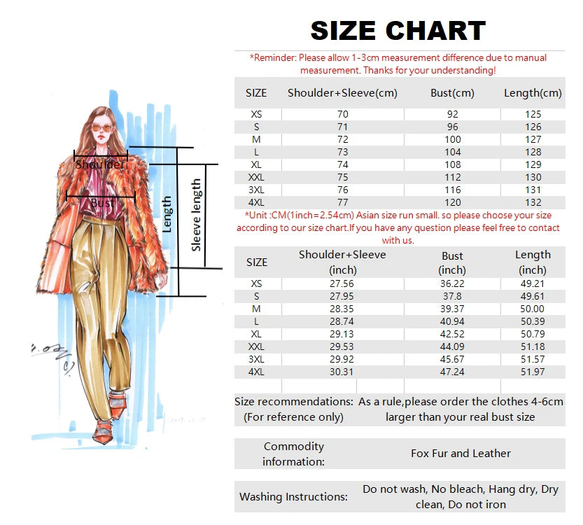 Long Genuine Leather Coat For Women