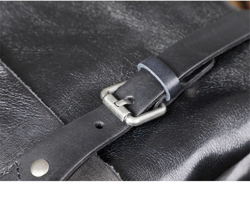 Ultra Soft Black Leather Laptop Bags For Men