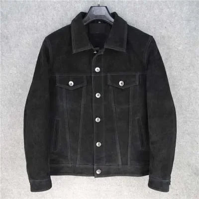 Mens Suede Leather Jacket - 3 Colors Available