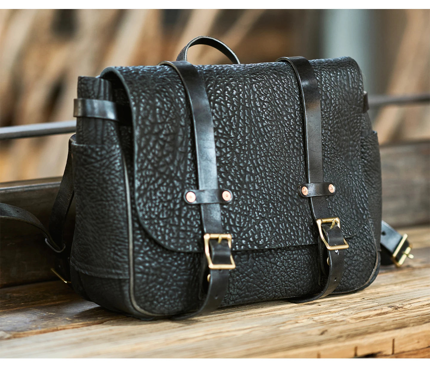 Unisex Leather Messenger Bag For Laptop