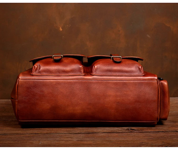 Large Capacity Leather Business Travel Bag