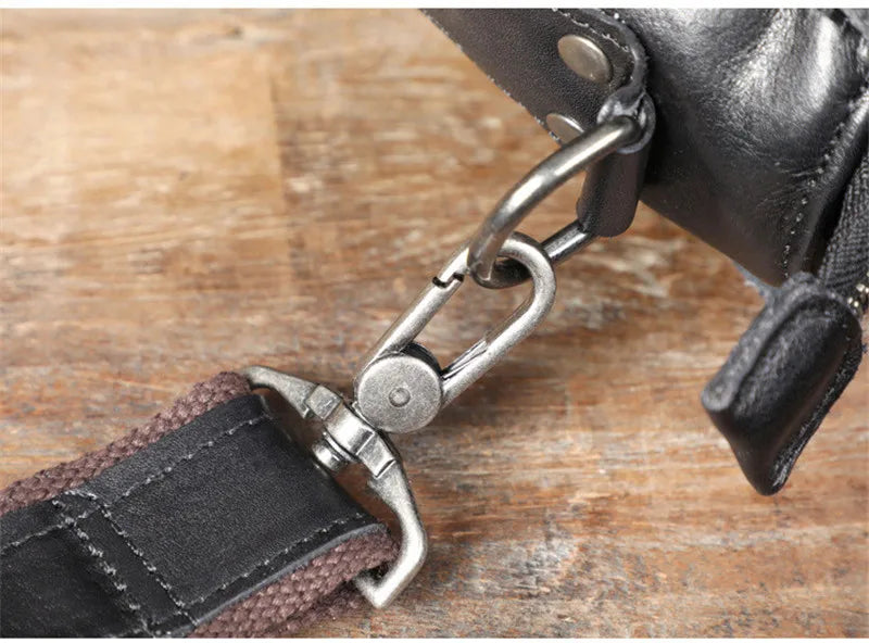 Ultra Soft Black Leather Laptop Bags For Men