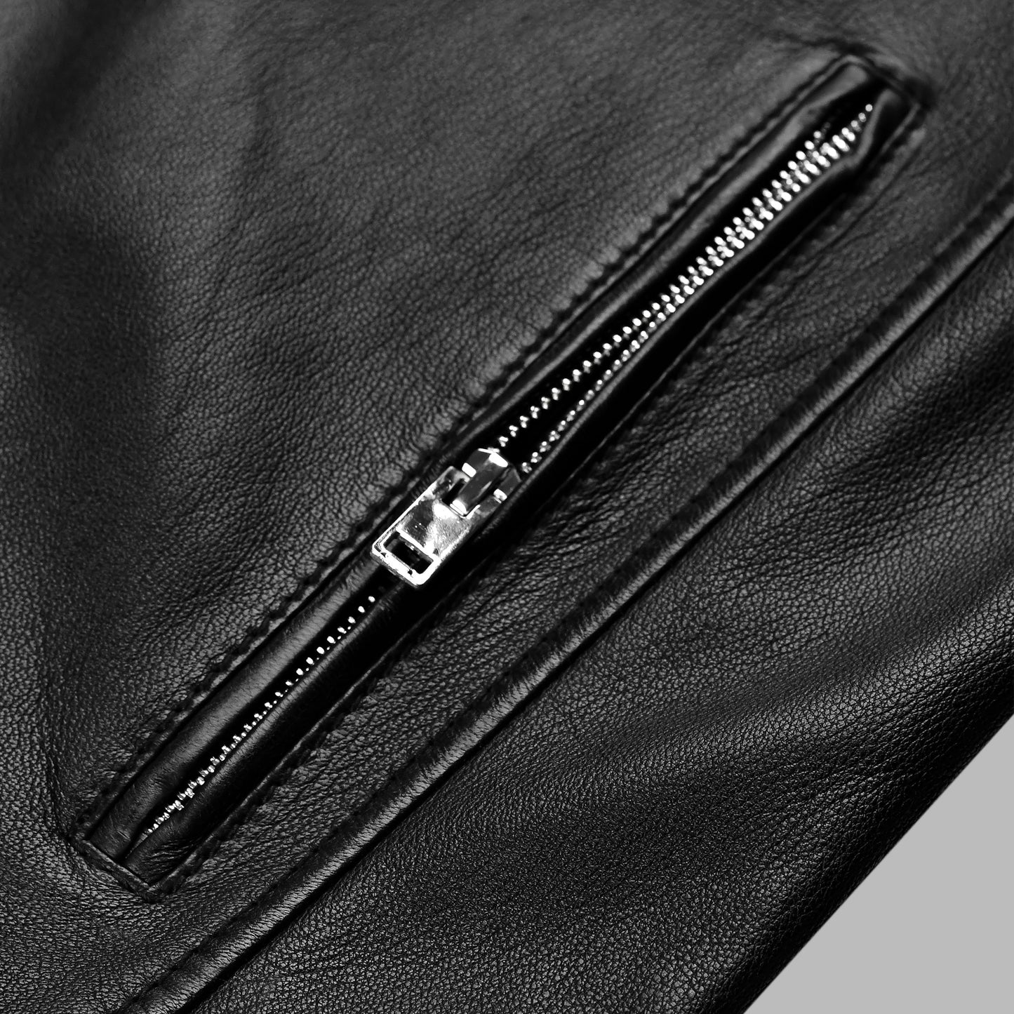 Quilted Black Leather Motorcycle Leather Jacket