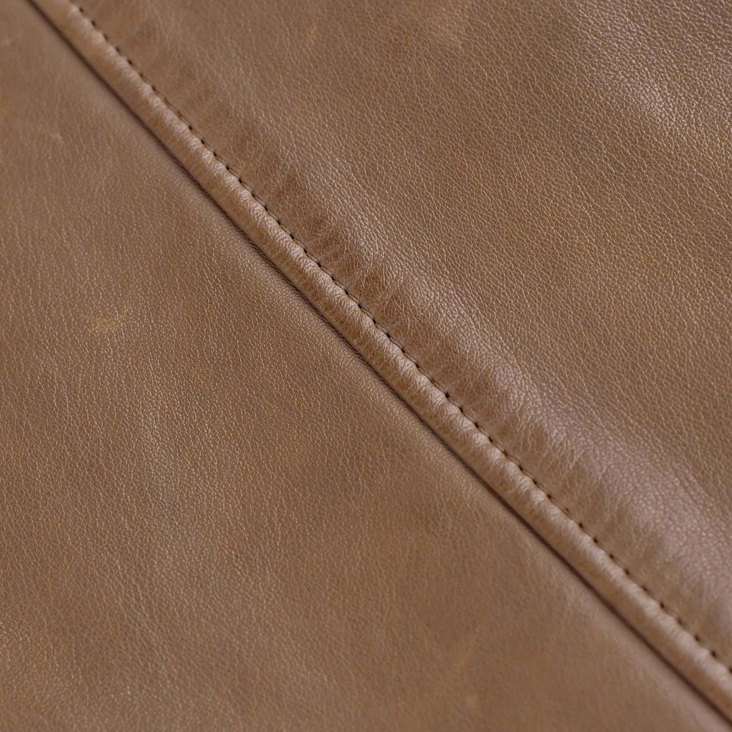 Mens Tan Brown Leather Biker Jacket