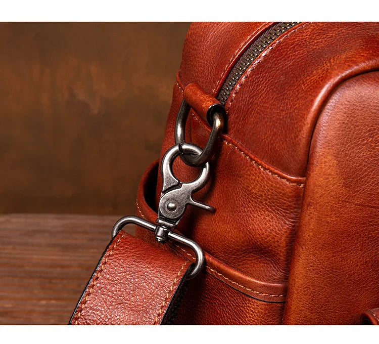 Large Capacity Leather Business Travel Bag