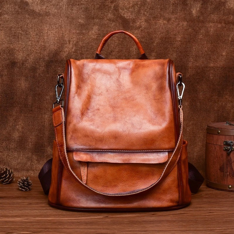 Vintage Large Capacity Woman Travel Backpack
