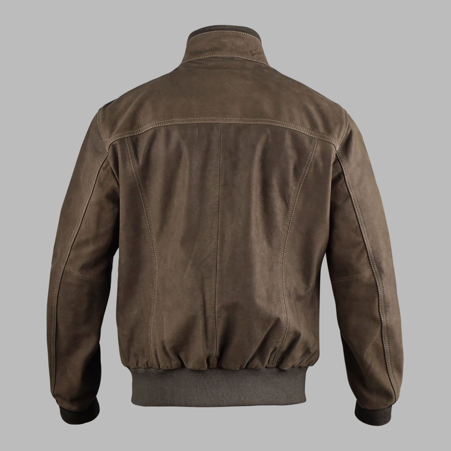 Brown Suede Leather Jacket For Men