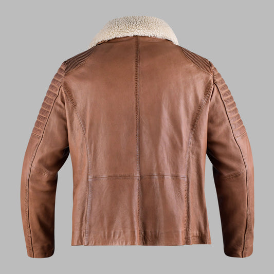 Brown Leather Motorcycle Jackets For Men