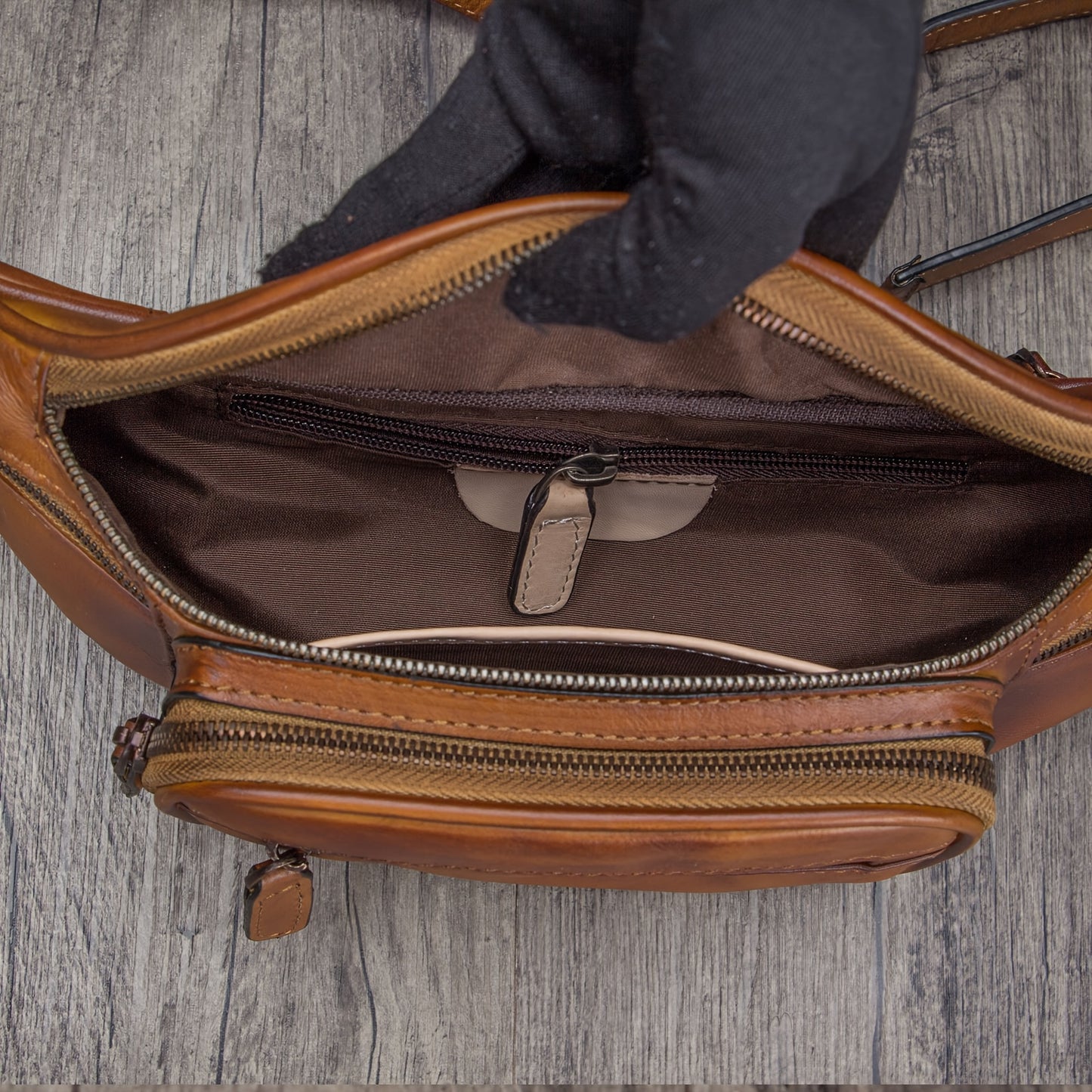 Vintage Leather Waist Bag For Mens And Women
