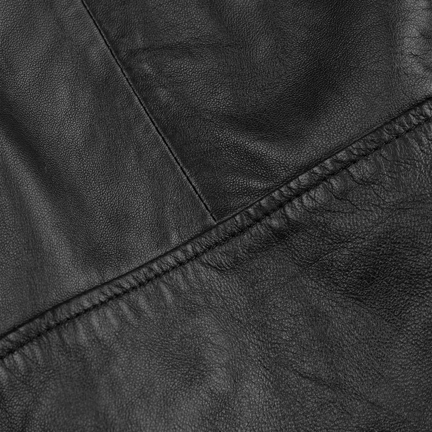 Bomber Black Leather Jacket for Men
