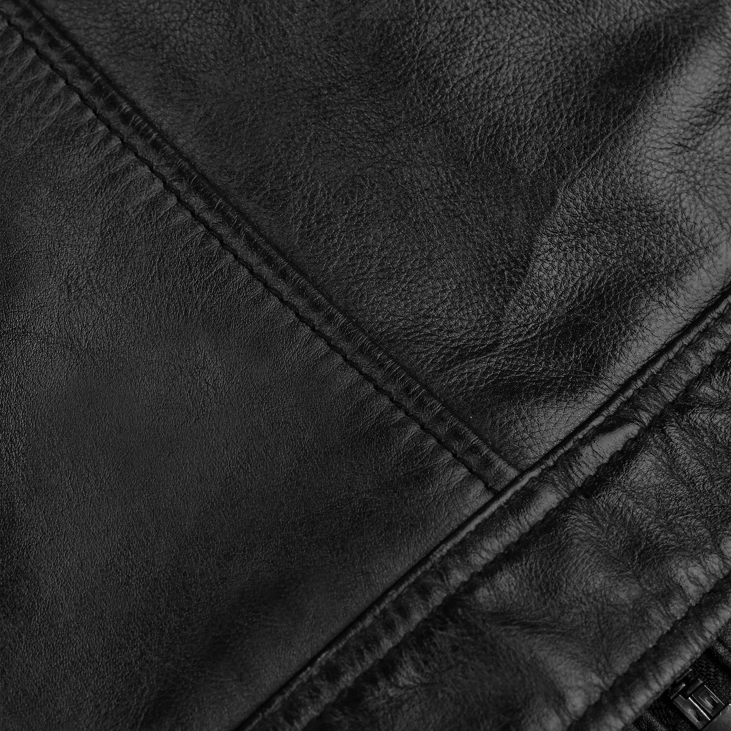 Classic Black Leather Motorcycle Leather Jacket
