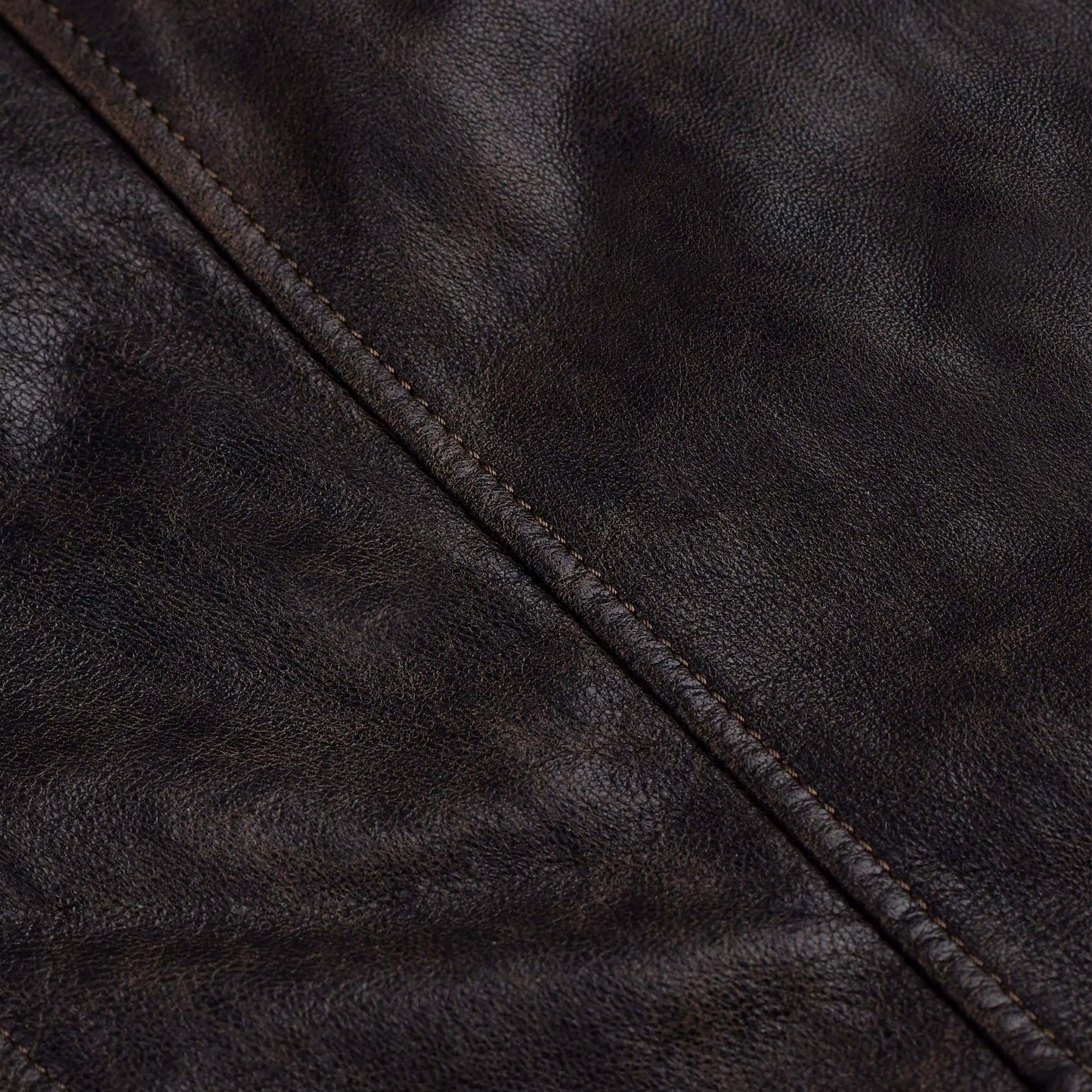 Women Brown Distressed Leather Biker Jacket