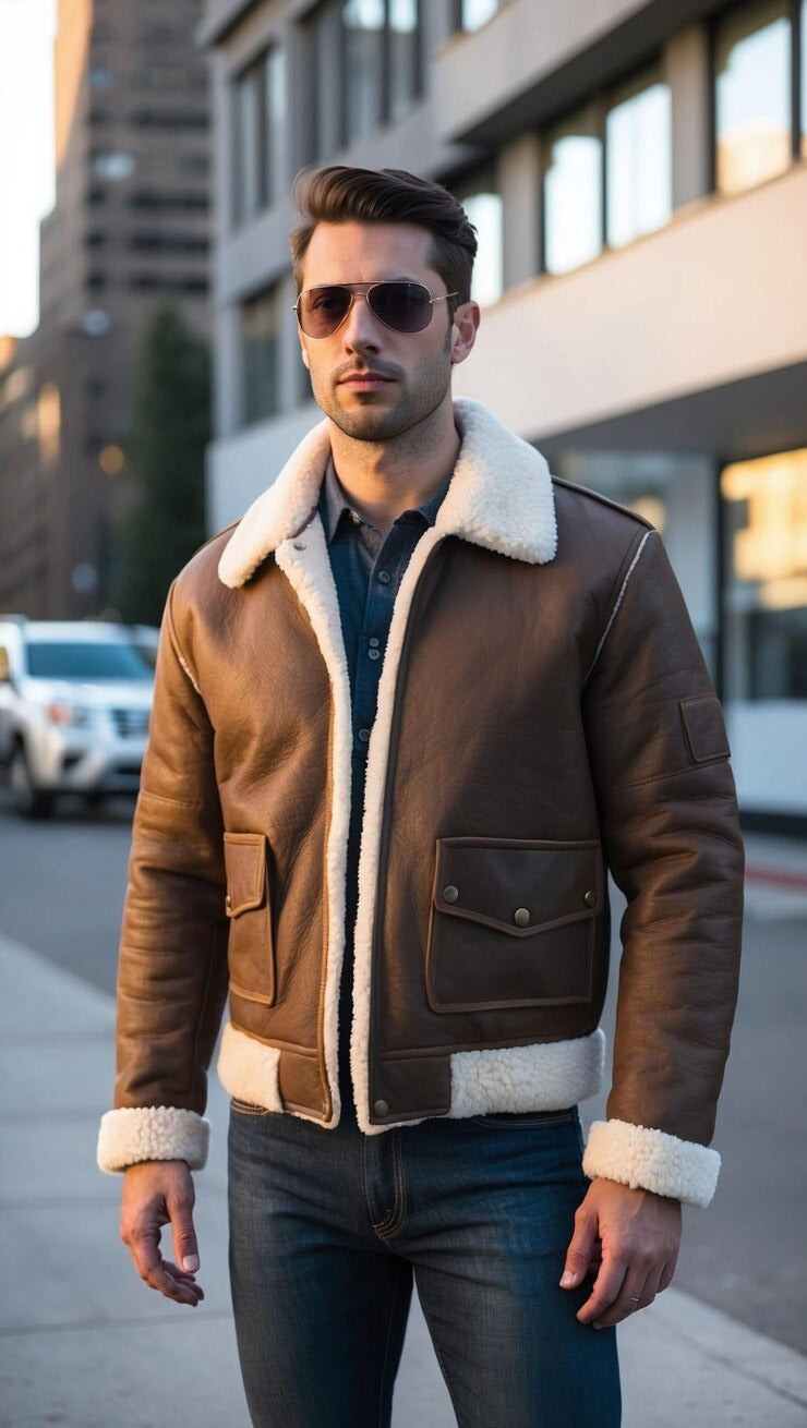 Mens Shearling Jackets