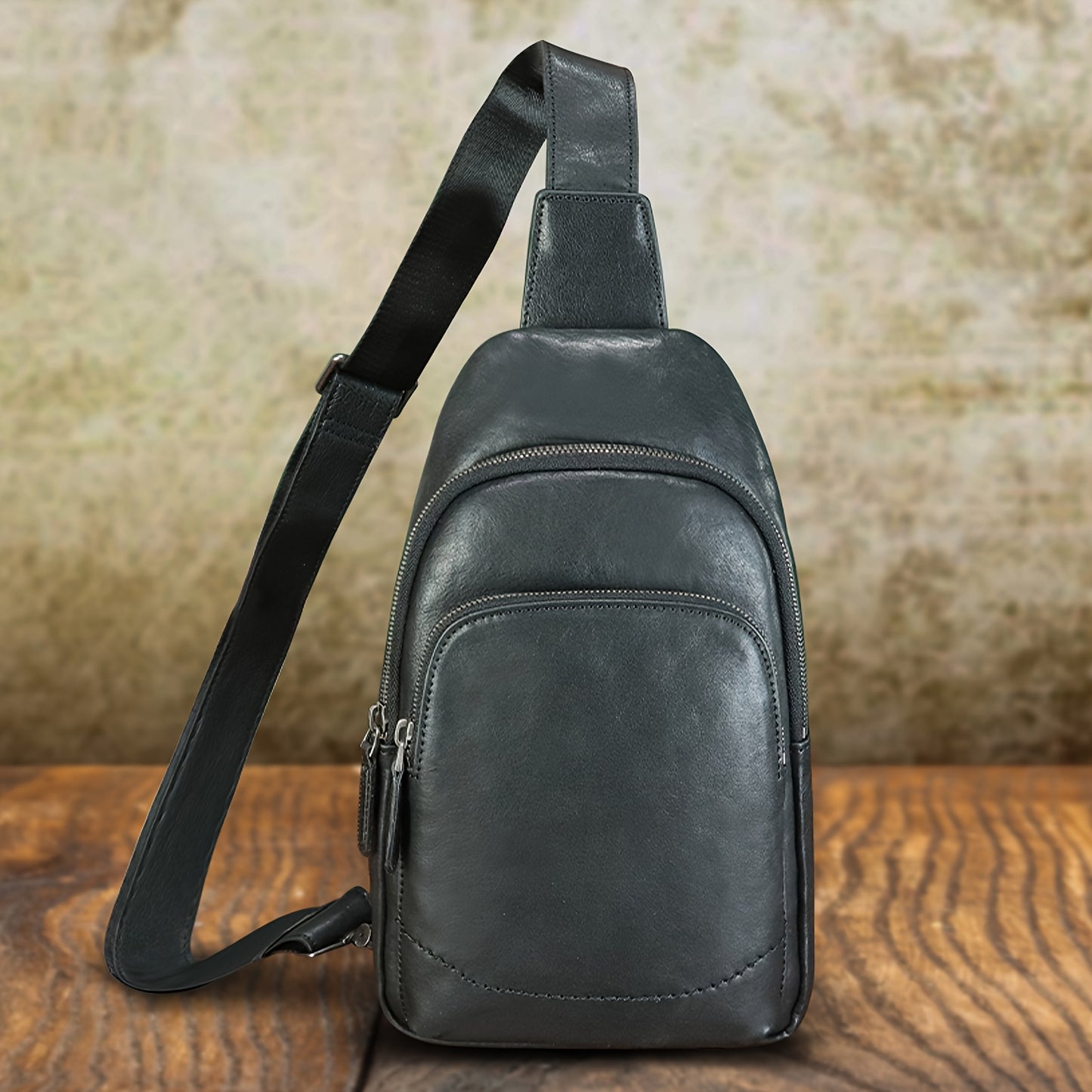 Classic Unisex Leather Sling Bags - Mini Messenger