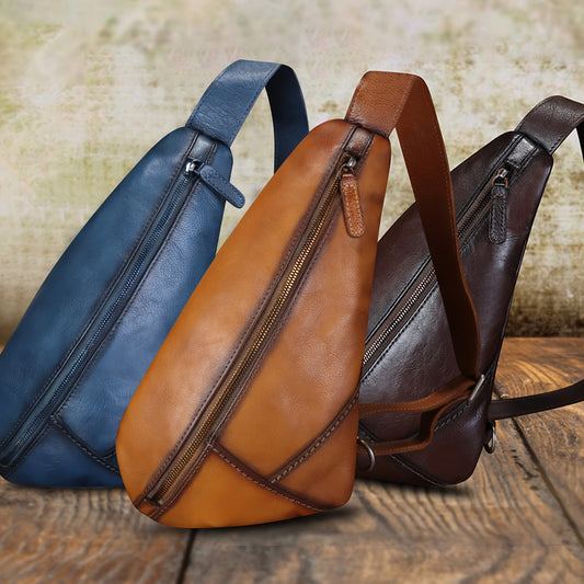 Stylish Genuine Leather Sling Bags - Urban Carry Bag
