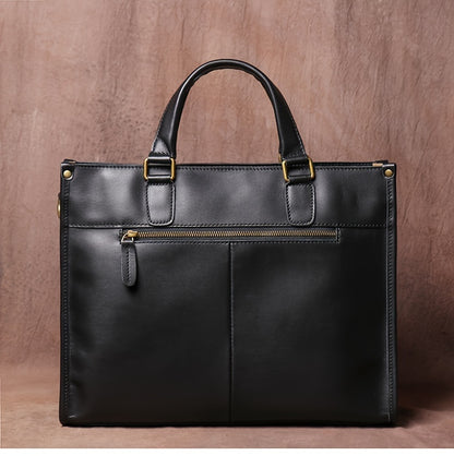 Vintage Top Layer Mens Leather Office Bag