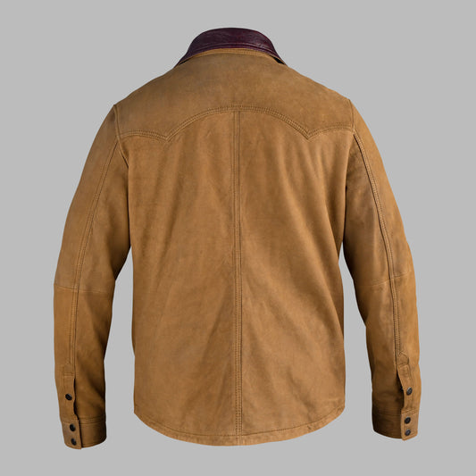 1960 Style Brown Vintage Leather Jacket Men