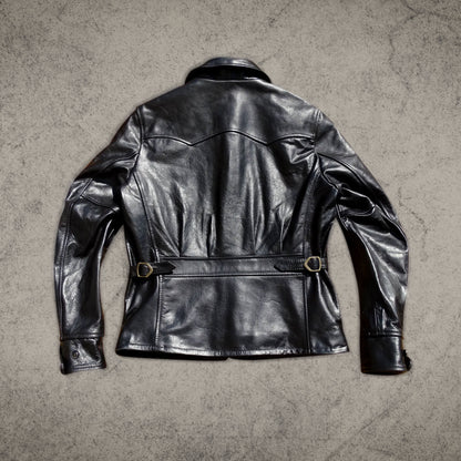 Black Leather Motorcycle Jacket For Women