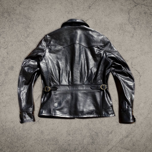 Black Leather Motorcycle Jacket For Women