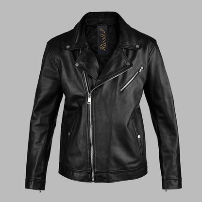Black Leather Motorcycle Jacket