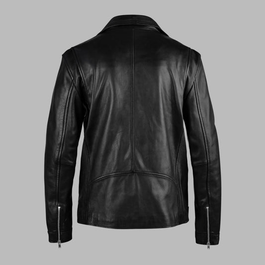 Black Leather Motorcycle Jacket