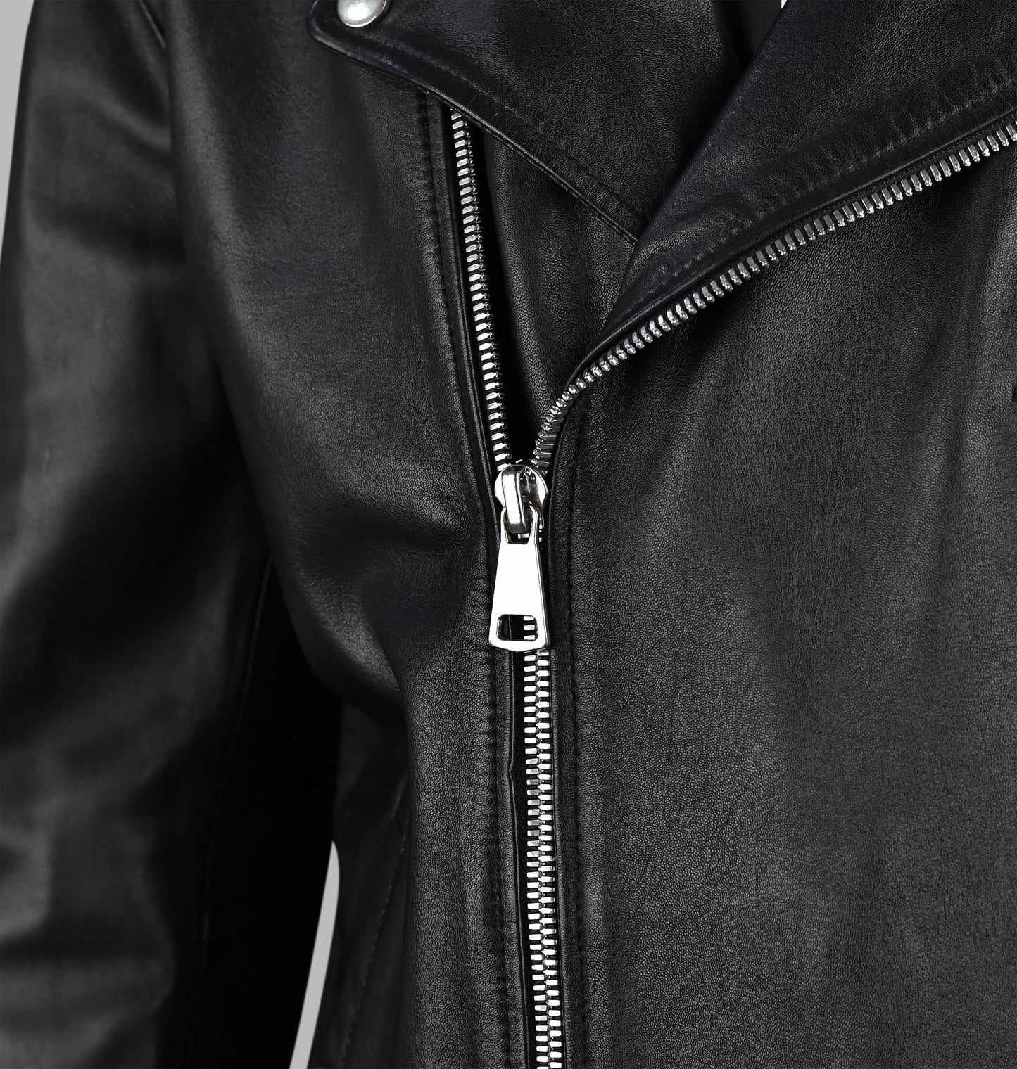 Black Leather Motorcycle Jacket