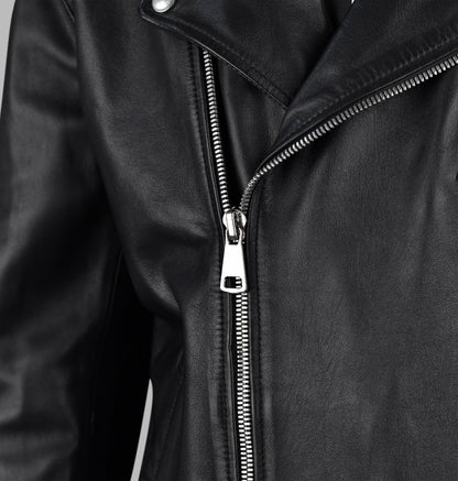 Black Leather Motorcycle Jacket