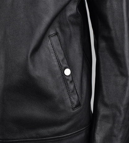 Black Leather Motorcycle Jacket