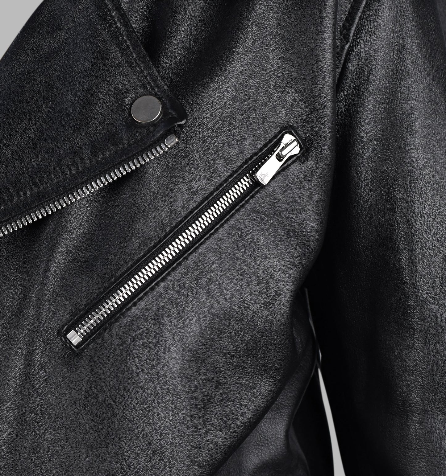 Black Leather Motorcycle Jacket