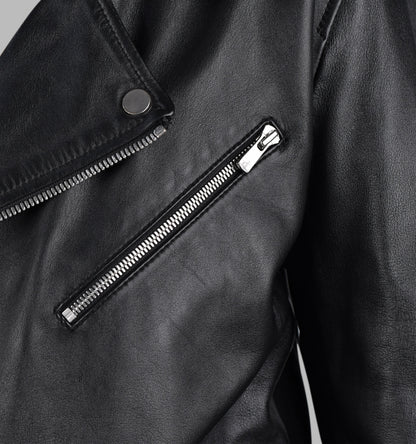 Black Leather Motorcycle Jacket