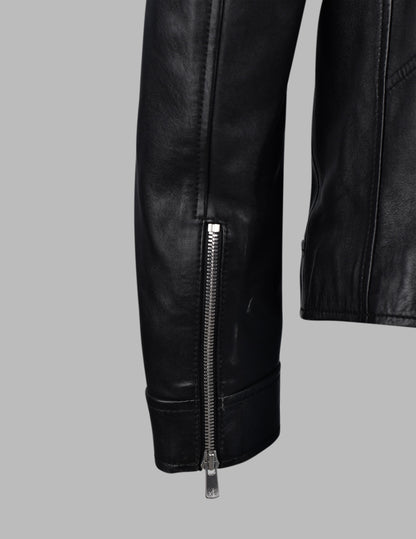 Black Leather Motorcycle Jacket