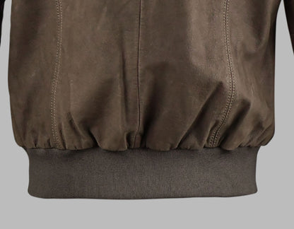 Brown Suede Leather Jacket For Men
