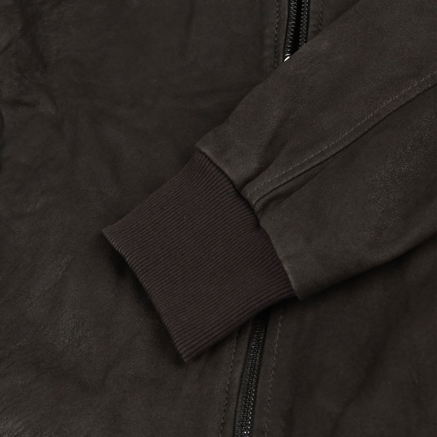 Coffee Brown Suede Leather Jacket For Men