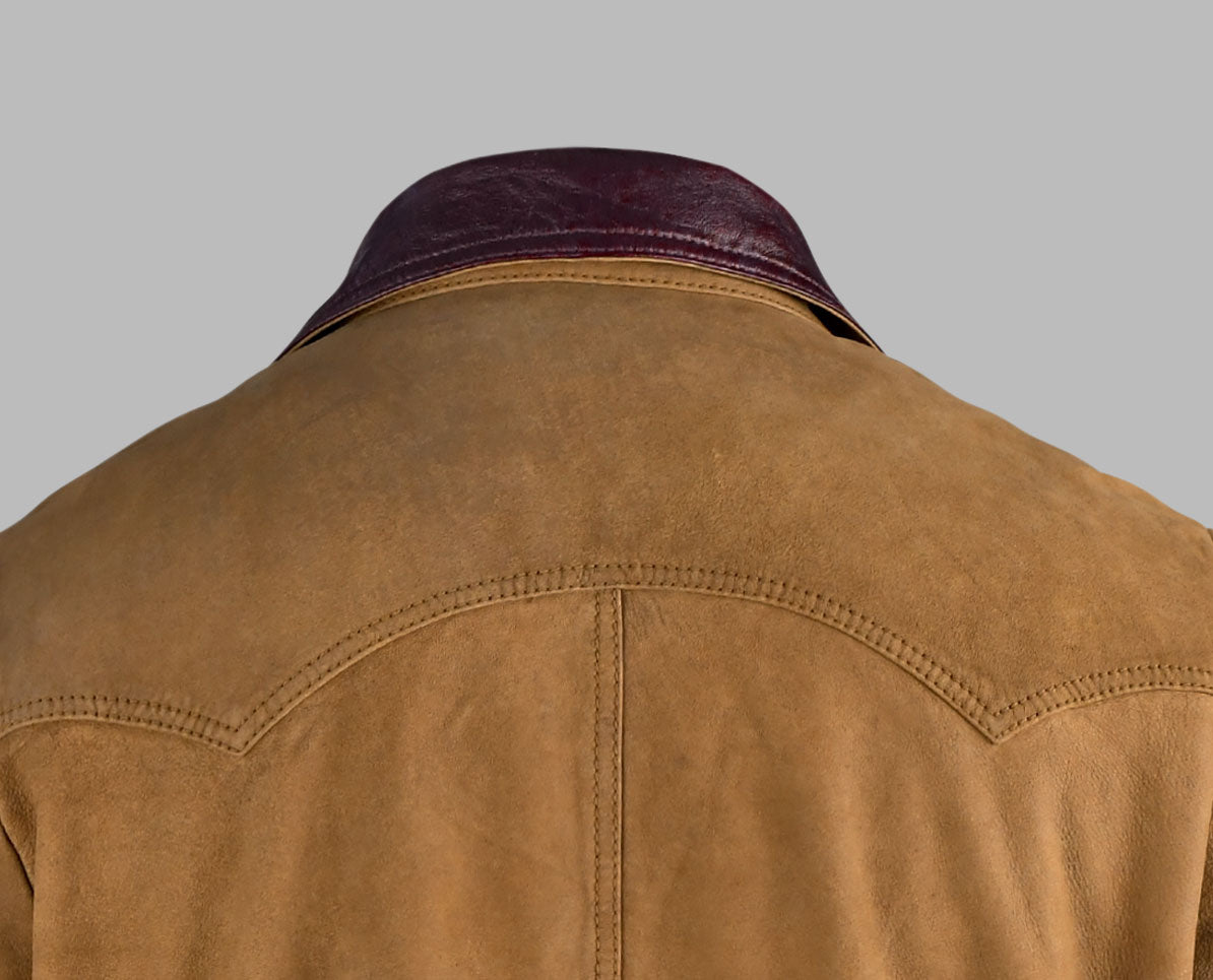 1960 Style Brown Vintage Leather Jacket Men