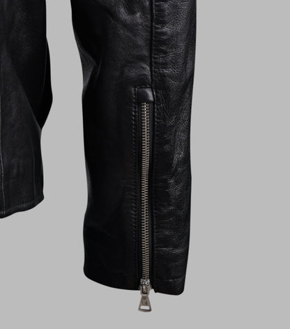 Classic Black Leather Shirt For Men