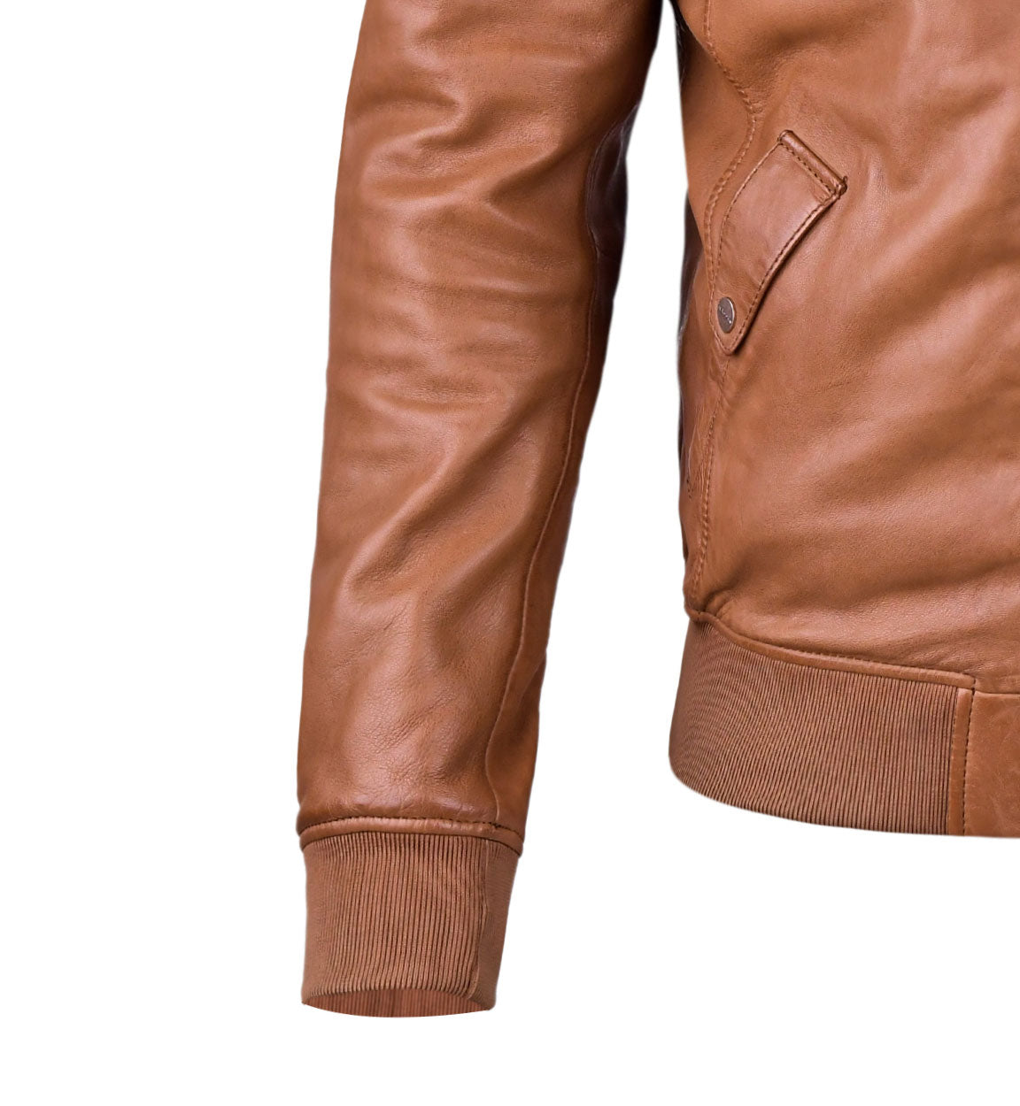 Brown B3  Mens Bomber Leather Jacket