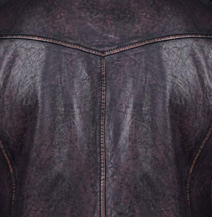 Mens Aviator Bomber Leather Jacket