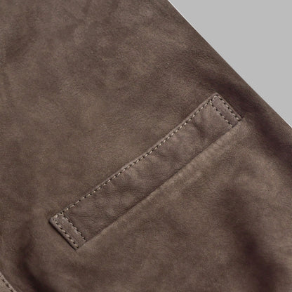 Suede Bomber Leather Jacket For Women