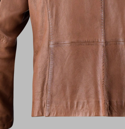 Brown Leather Motorcycle Jackets For Men